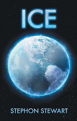 Book cover titled "Ice," depicting a frosty landscape.